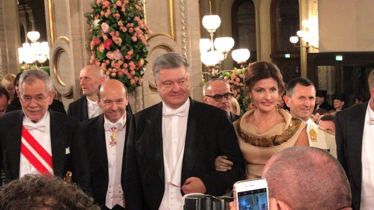Порошенко на Венском балу. Фото