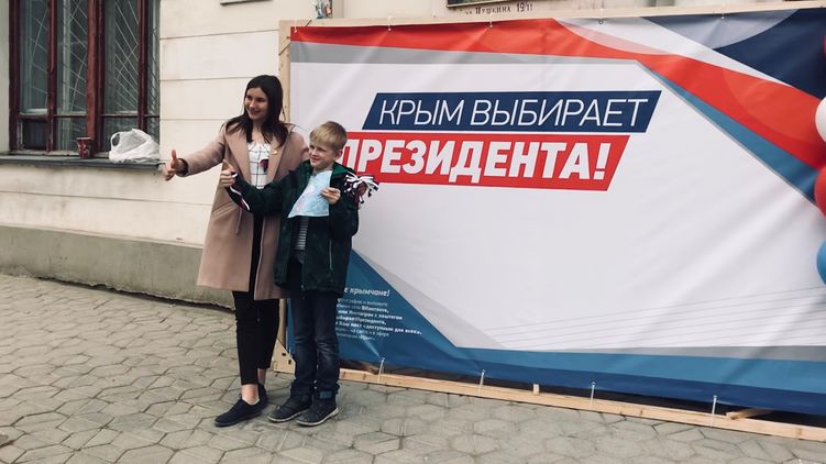 Один из избирательных участков в Симферополе. Фото: