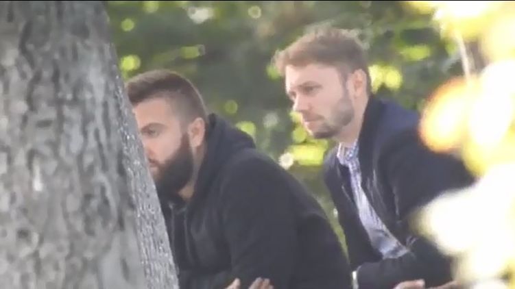 Наш журналист и работник СБУ (справа) на одной из встреч, фото: