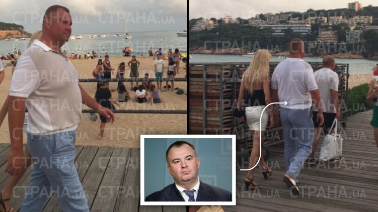 Олег Гладковский со спутницей на набережной Сагаро, фото:
