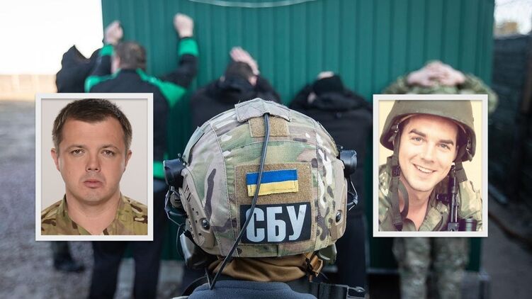 Семен Семенченко (слева), Евгений Шевченко (справа), задержание СБУ. Коллаж