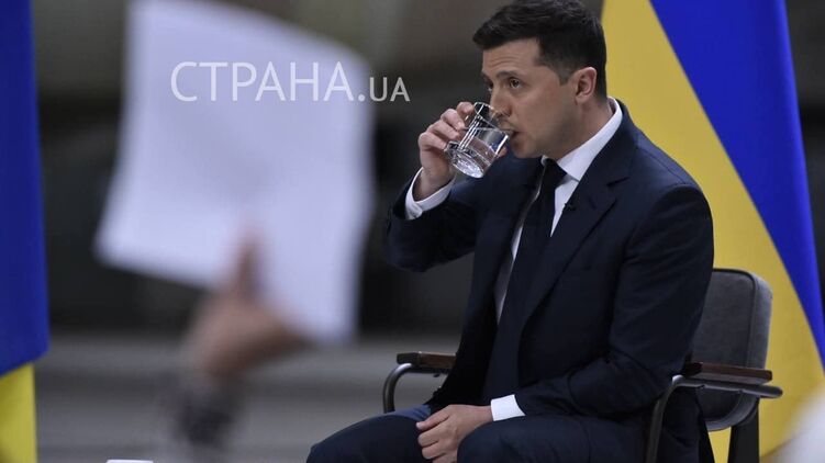 Владимир Зеленский на пресс-конференции. Фото