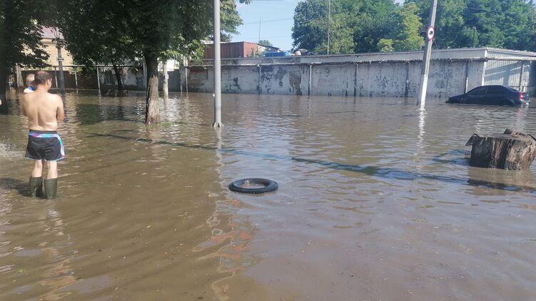 Затопленная Одесса. Фото