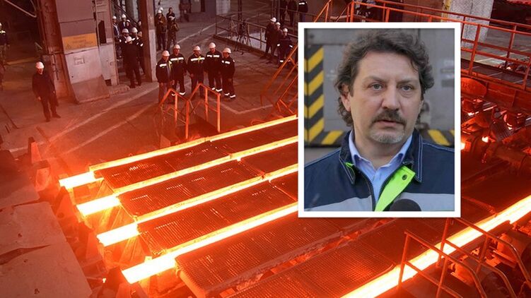 Енакиевский металлургический завод и Евгений Юрченко. Коллаж