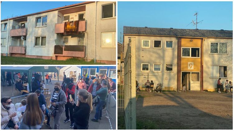 Лагерь для беженцев в городе Лебах. Фото: