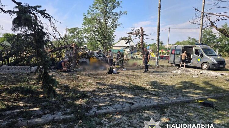 Место удара КАБа по Яровой Донецкой области, где погибли 23 человека