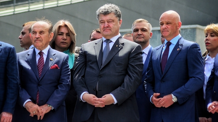 Порошенко во время визита в Одессу на прошлой неделе, фото:
