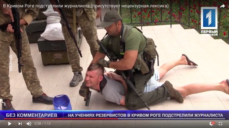 Судьбу журналиста Вячеслава Волка перевернули события, произошедшие на учении ВСУ в Кривом Роге, фото: youtube.com