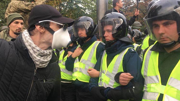 Как михомайдановцы забыли, зачем вообще вышли на протест. Фото: