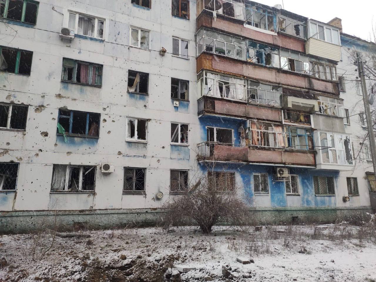 наслідки обстрілу Нікополя