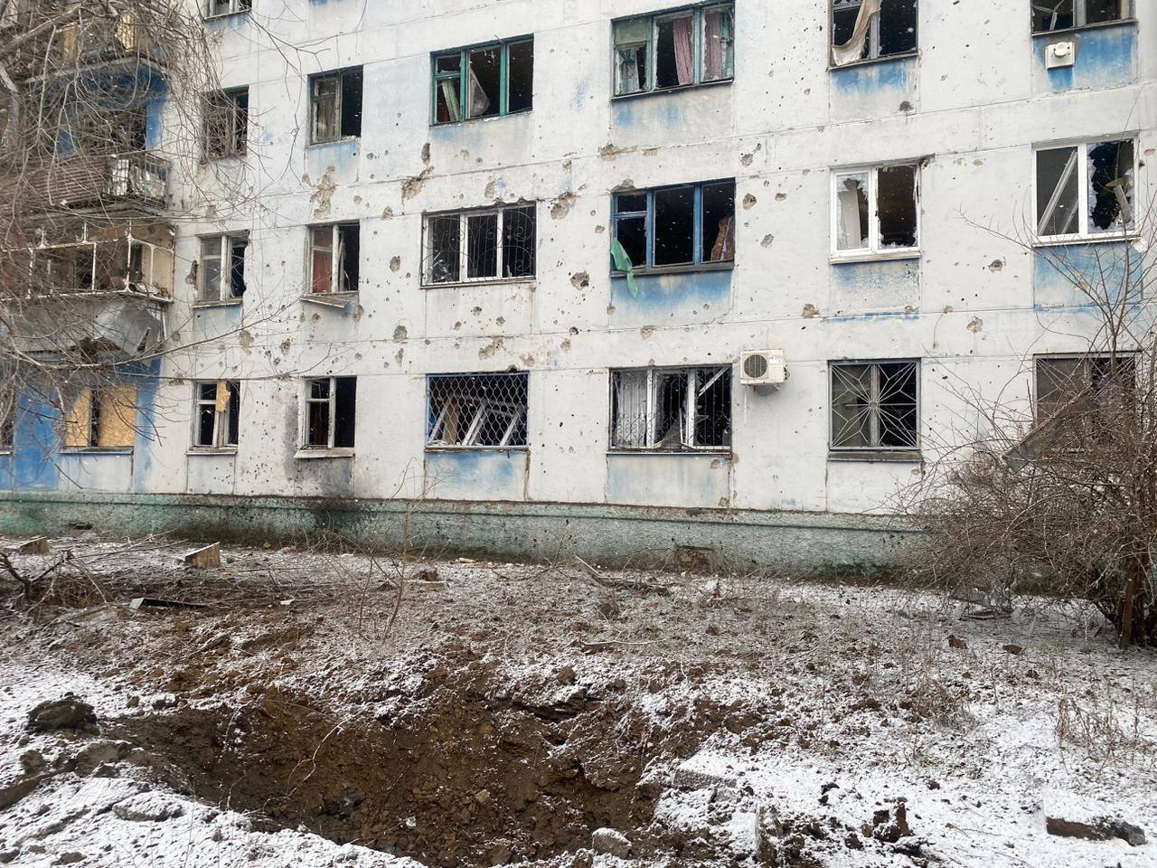наслідки обстрілу Нікополя