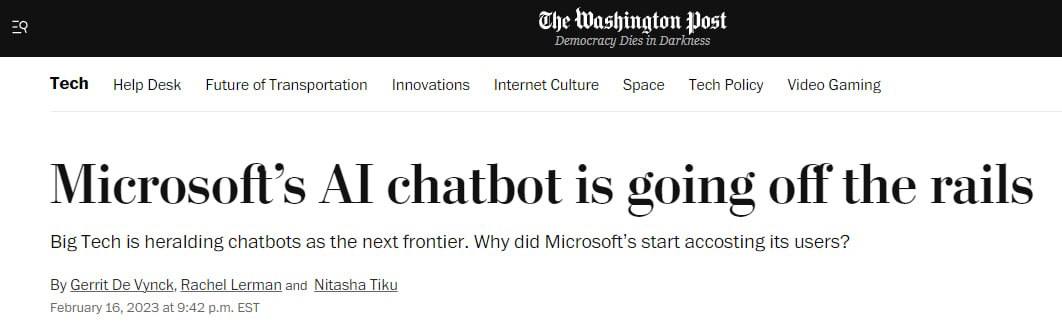 чат-бот выдает угрожающие ответы