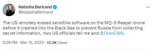 США удаленно стерли конфиденциальные данные со сбитого беспилотника