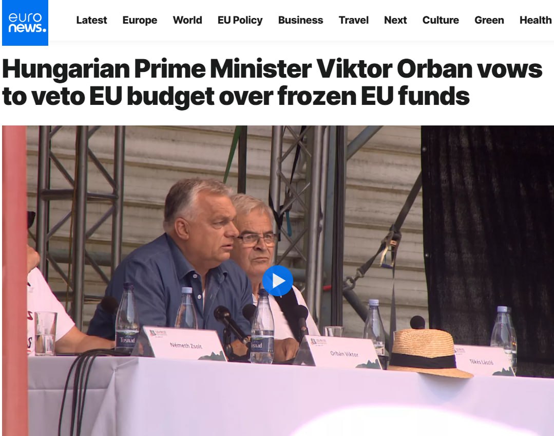 Снимок заголовка на euronews.com