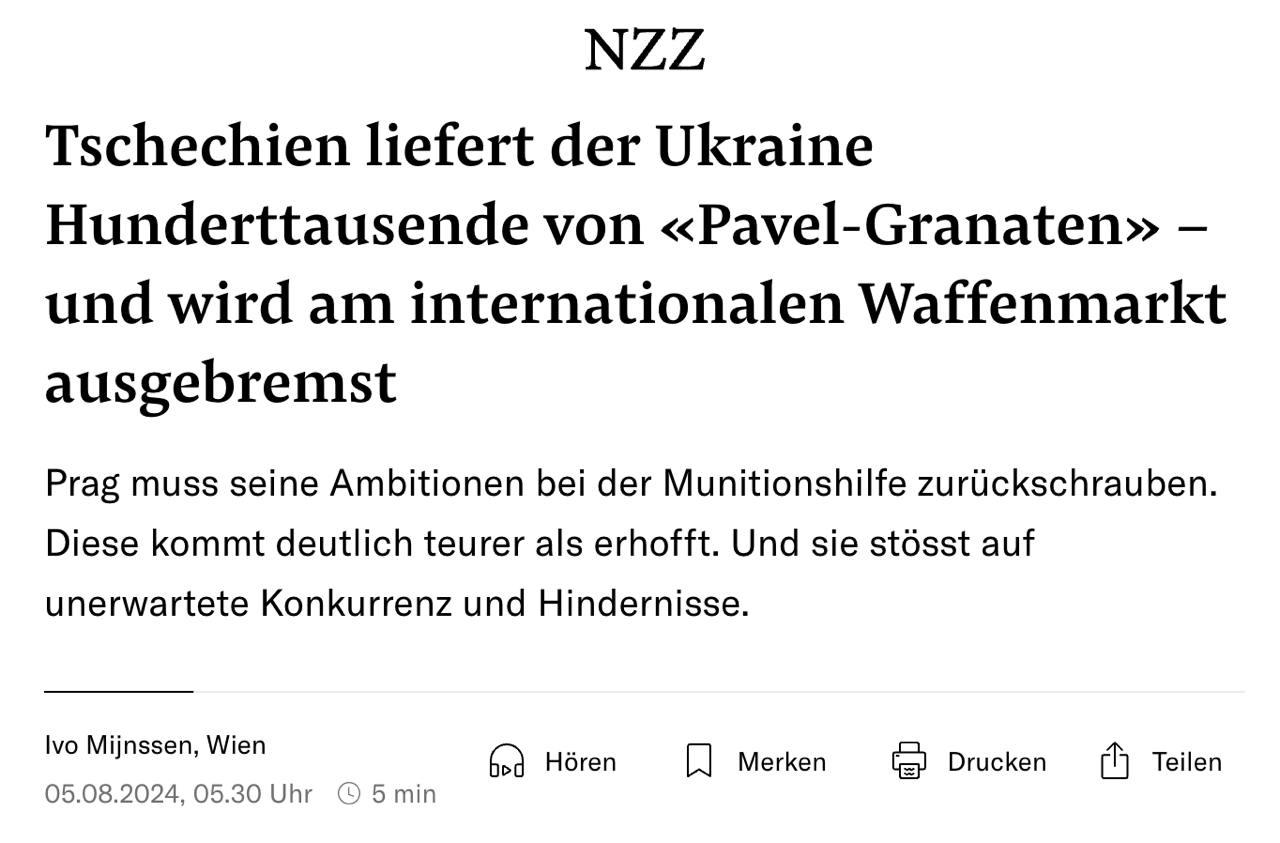 Снимок заголовка в Neue Z&uuml;rcher Zeitung