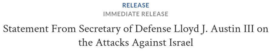 Снимок заголовка в сообщении. Источник - defense.gov